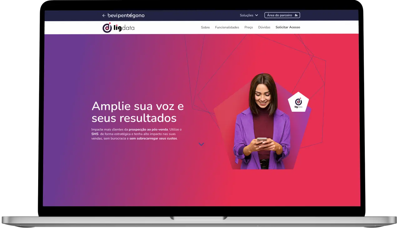 Tela do sistema Ligdata