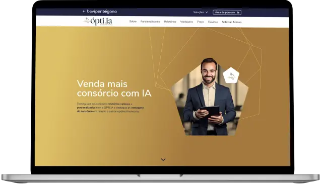 Tela do sistema Ópti